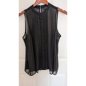 Torrid Sheer Black Tank Top Blouse